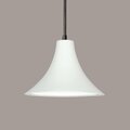 A19 Lighting Madera Pendant, Bisque P501-BCC-1LEDE26